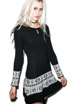 For Love & Lemons Ice Skate Mini Dress Dresses