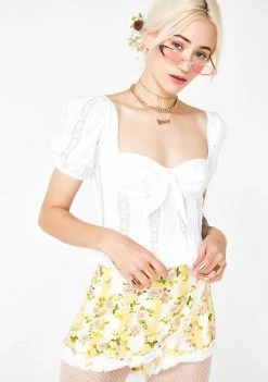 For Love & Lemons Virginia Lacey Blouse Tops