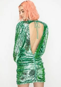 For Love & Lemons Marais Sequin Mini Dress Dresses