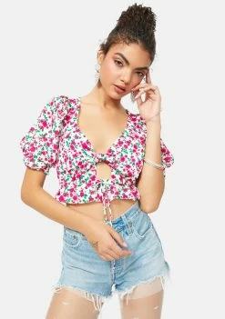 For Love & Lemons Tops Petal Floral Blouse