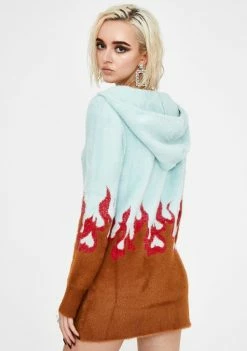 For Love & Lemons Dresses Flame Mohair Sweater Dress