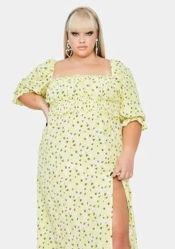 For Love & Lemons Plus Chrysanthemum Midi Dress