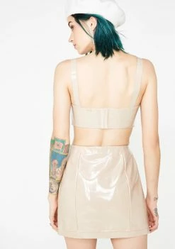 For Love & Lemons High Roller Latex Skirt