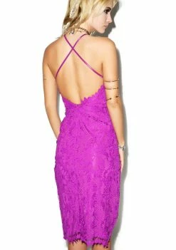 For Love & Lemons Maui Waui Slit Dress Dresses