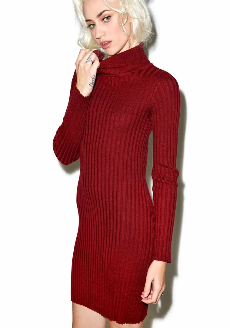 Cheapest π For Love & Lemons Everyday Knit Turtleneck π Dress β€οΈ 4 For Love & Lemons Everyday Knit Turtleneck Dress