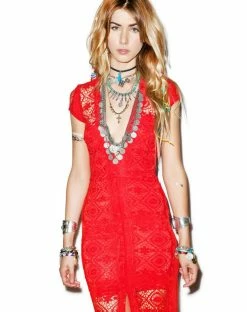 For Love & Lemons Mariposa Maxi Dress Dresses