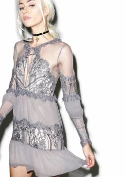 For Love & Lemons Slate Alexa Mini Dress Dresses