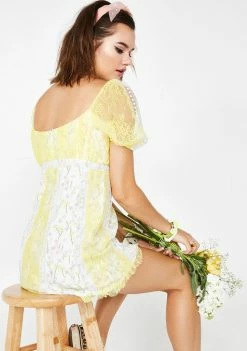 For Love & Lemons Limoncella Mini Dress Dresses