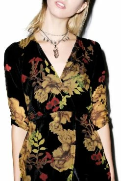 For Love & Lemons Dusty Rose Mini Dress