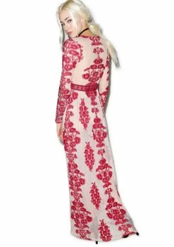 For Love & Lemons Temecula Wine Maxi Dress Dresses