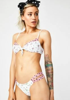 For Love & Lemons Naomi Twist Bikini Bottoms