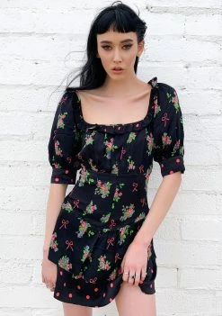 For Love & Lemons Wilson Print Mini Dress