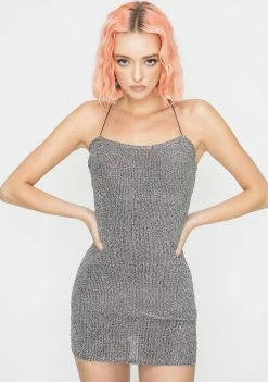 For Love & Lemons Constance Sparkle Slip Dress Dresses