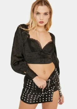 For Love & Lemons Tops Liz Crop Top
