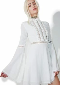 For Love & Lemons Willow Bell Sleeve Dress