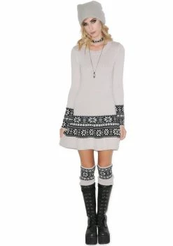 For Love & Lemons Snowflake Mini Dress Dresses