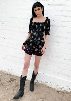 For Love & Lemons Wilson Print Mini Dress