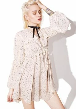 Budget π For Love & Lemons Creme Dot Truffles A-Line π Dress π Dresses π 7 For Love & Lemons Creme Dot Truffles A-Line Dress Dresses