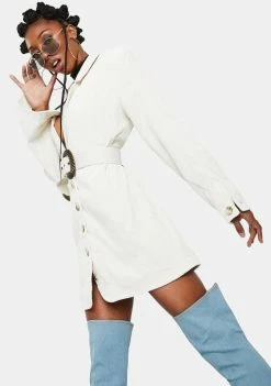 For Love & Lemons Dresses Ivory Carson Blazer Dress