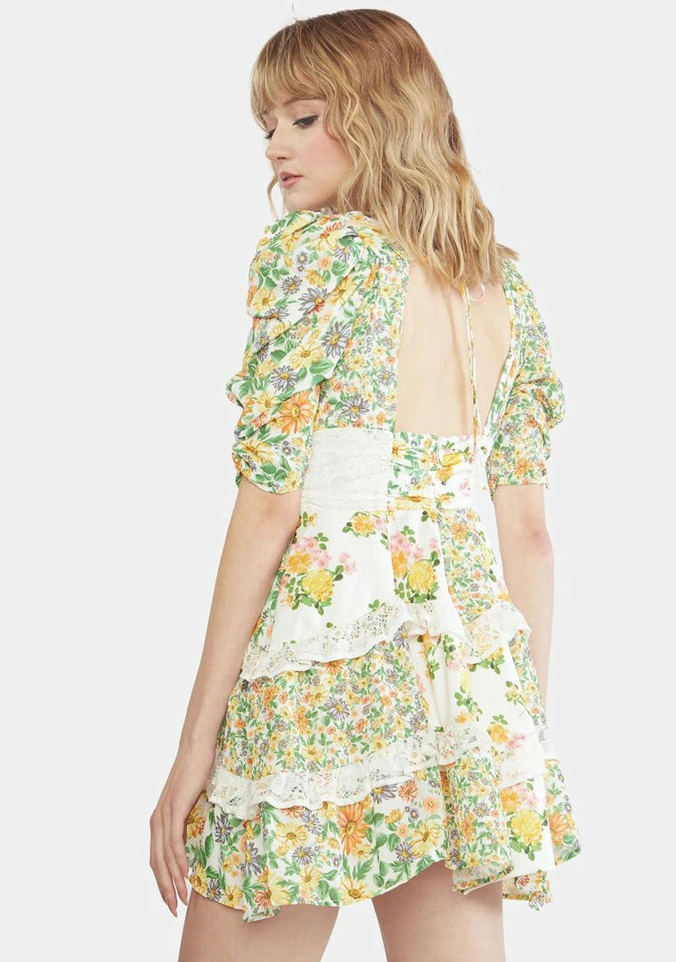 Outlet π For Love & Lemons Rosalyn Mini π Dress π 4 For Love & Lemons Rosalyn Mini Dress