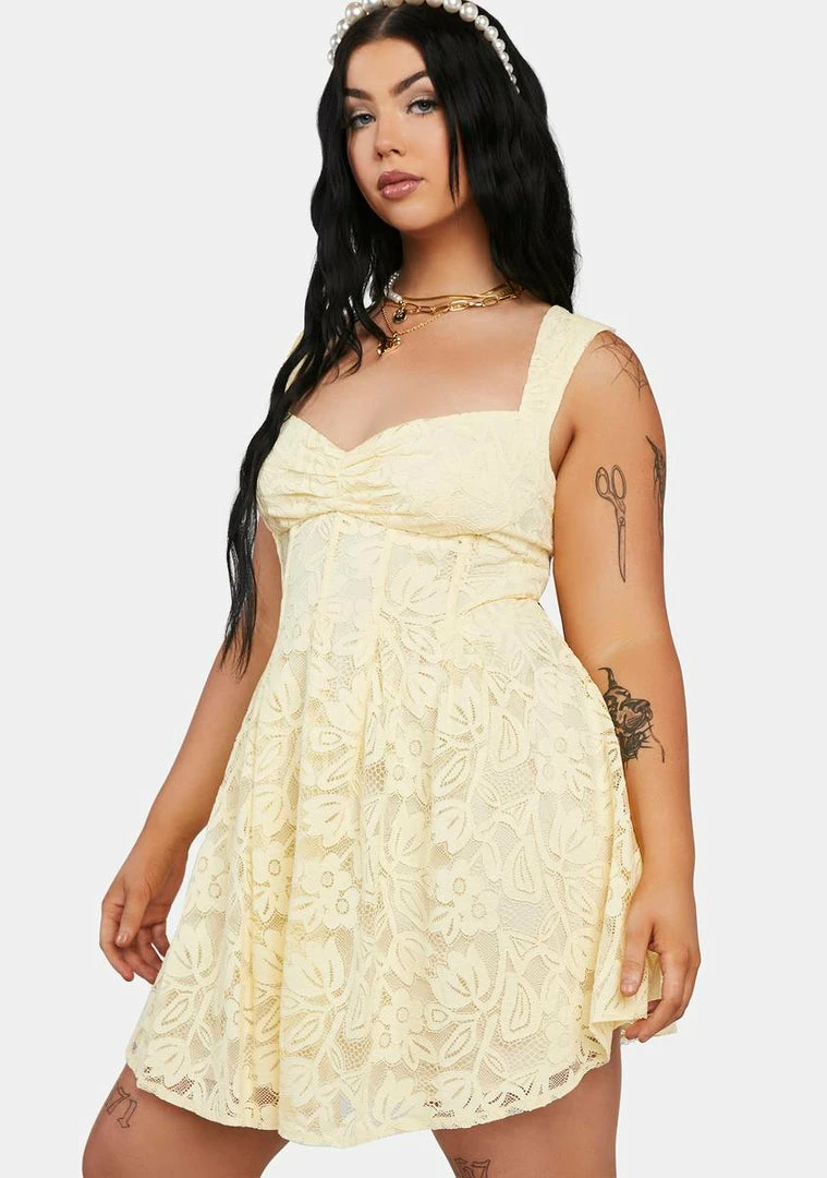 Hot Sale π For Love & Lemons Plus August Mini π Dress π₯ 2 For Love & Lemons Plus August Mini Dress