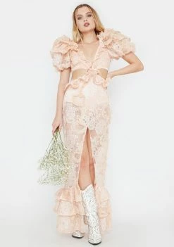 For Love & Lemons Meredith Lace Maxi Dress Maxi Dresses