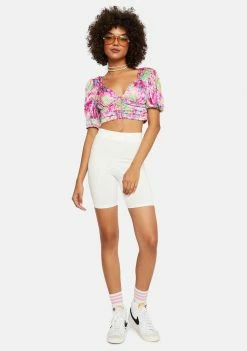 Budget π₯° For Love & Lemons Julien Crop Top β 6 For Love & Lemons Julien Crop Top
