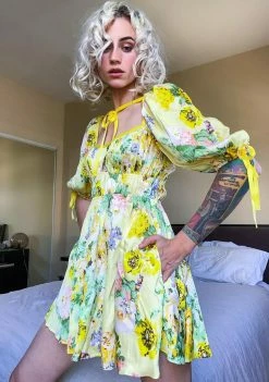 For Love & Lemons Dresses Leigh Floral Mini Dress