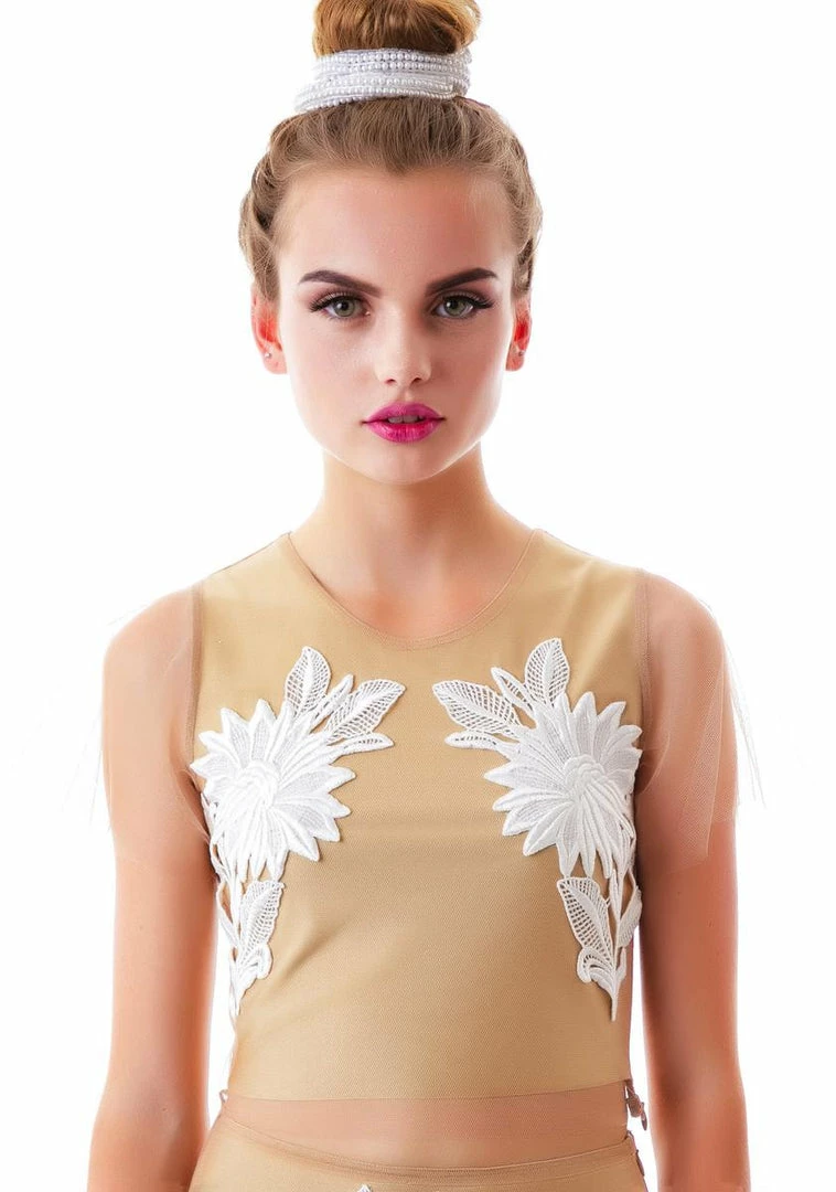 Outlet β€οΈ For Love & Lemons Tops Balmy Nights Crop Top π 3 For Love & Lemons Tops Balmy Nights Crop Top