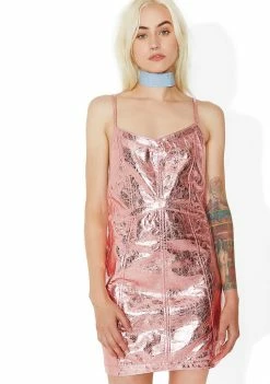 For Love & Lemons Dresses Luna Metallic Dress