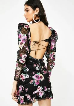 For Love & Lemons Dresses Benatar Ruffle Mini Dress