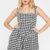 For Love & Lemons Dresses Bonnie Houndstooth Mini Dress