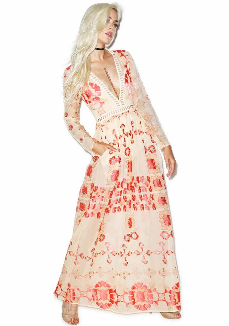 New β€οΈ For Love & Lemons π Dresses Barcelona Maxi π Dress β€οΈ 1 For Love & Lemons Dresses Barcelona Maxi Dress