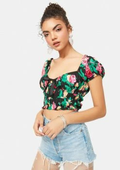 For Love & Lemons Becca Crop Top