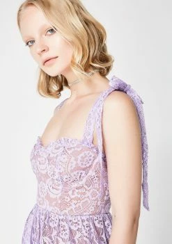 For Love & Lemons Dresses Valentina Lace Mini Dress