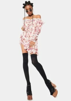For Love & Lemons Tea Rose Evie Swing Dress Dresses