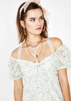 For Love & Lemons Eclair Mini Dress