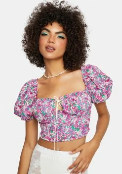 For Love & Lemons Katarina Crop Top