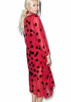 For Love & Lemons Sierra Scarf Midi Dress