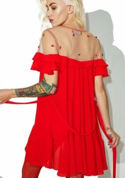 Budget π For Love & Lemons Little Rosette Robe π 8 For Love & Lemons Little Rosette Robe