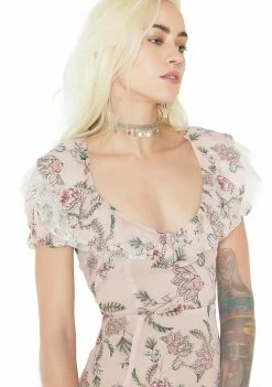 For Love & Lemons Dresses Bee Balm Mini Dress